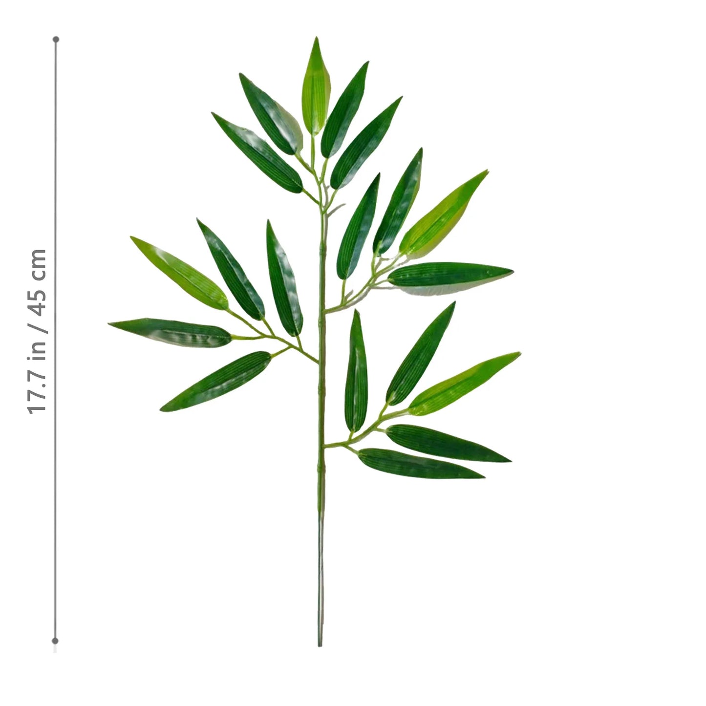 Green Silk Artificial Bamboo Branch Plant