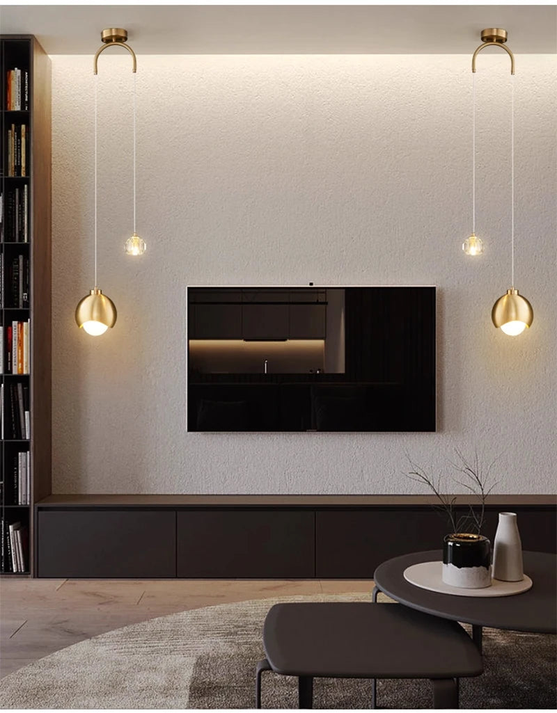 Nordic Glass Cord Pendant Lamp