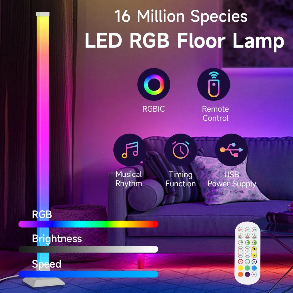Dimmable USB Gooseneck Floor Lamp