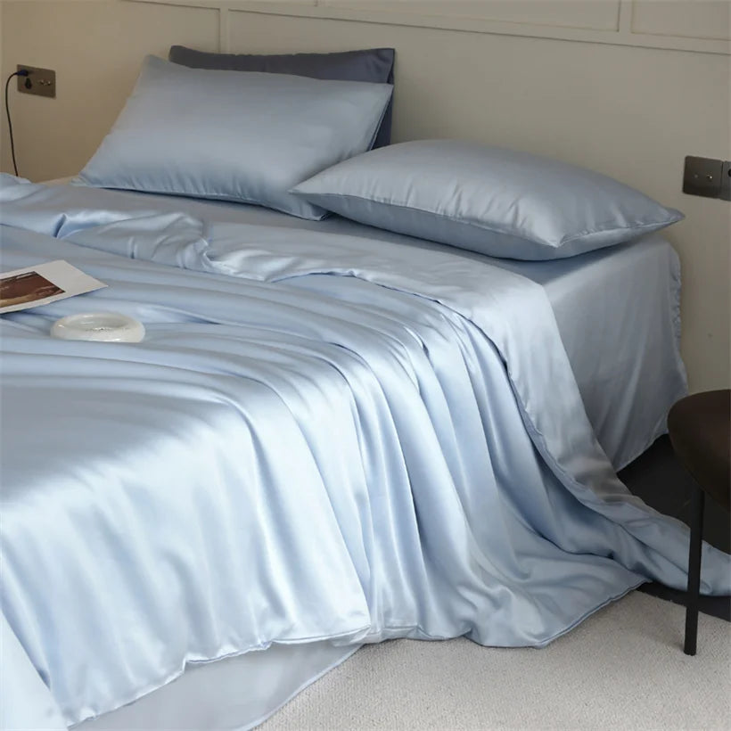 Mulberry Silk Bedding — Luxury 100% Natural Silk Duvet Set
