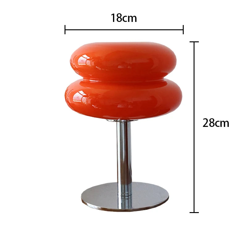 Macaron Glass Trichromatic Dimmable Table Lamp