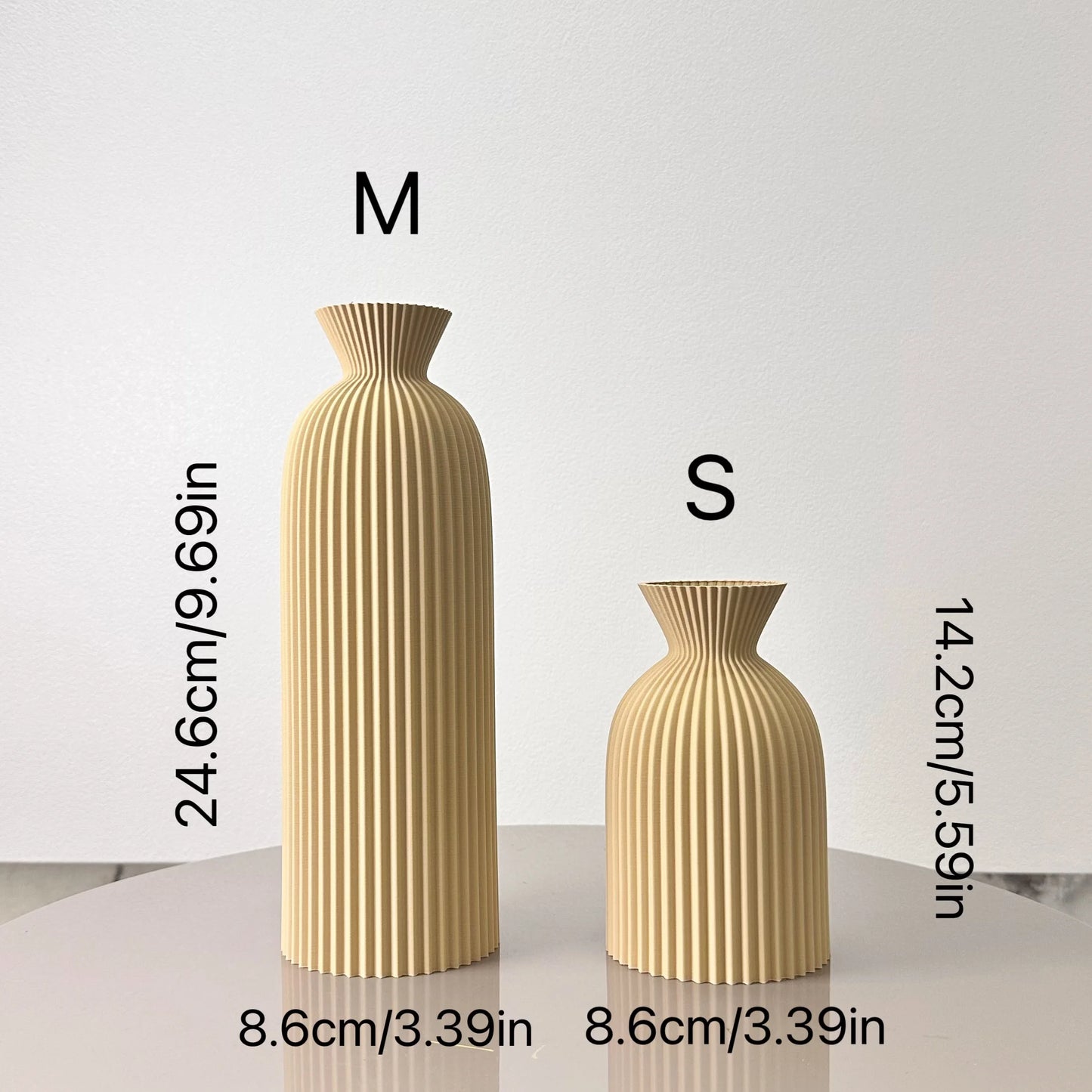 Wavy Pattern Decorative Dry Vessel Set
