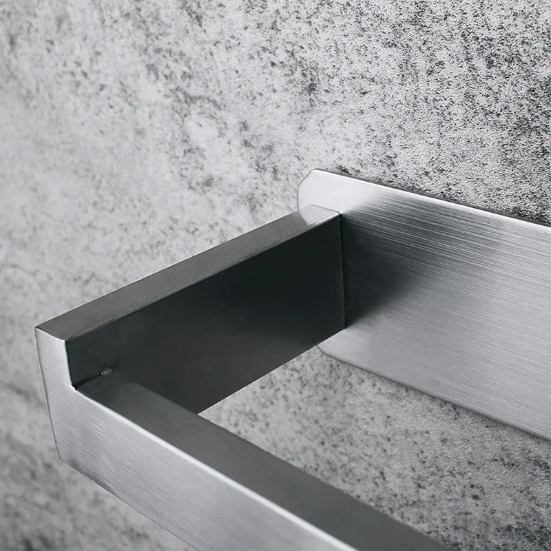 No Drill Stainless Steel Wall Mounted Tissue Holder