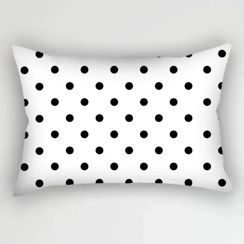 Geometric Marble Print Polyester Rectangular Pillowcase