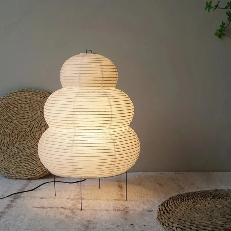 Minimalist Rice Paper LED Floor Lamp