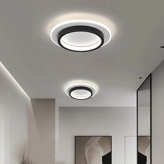 LED Ceiling Light - Modern Nordic Metal Acrylic Surface Mounted Lamp With Touch Switch