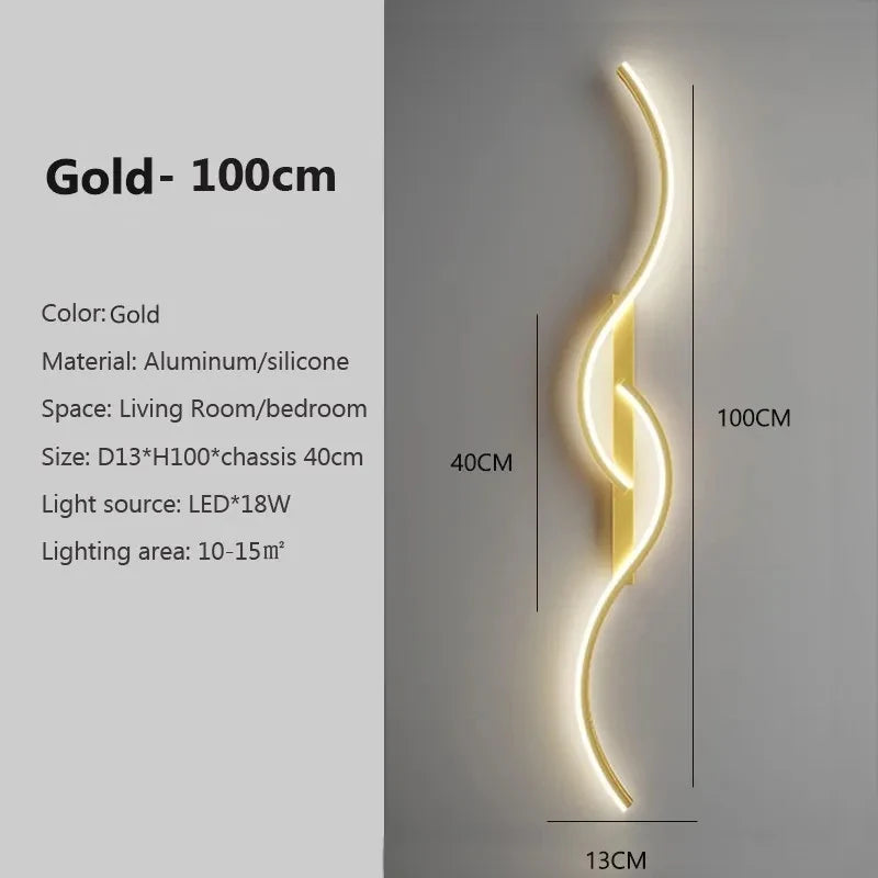 Minimalist Aluminum Bedside LED Up Down Wall Sconce