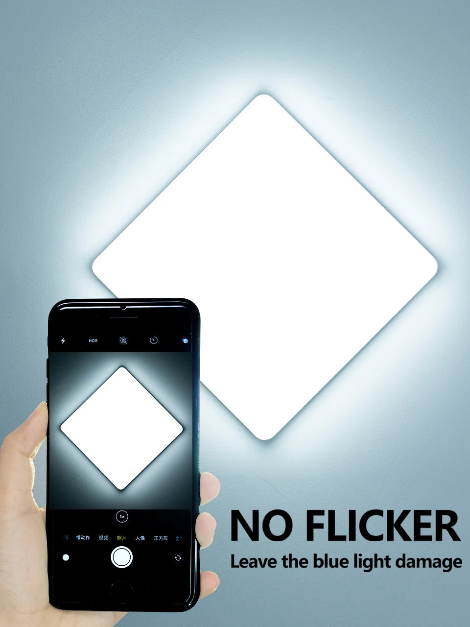 Modern Square Dimmable LED Ceiling Lamp