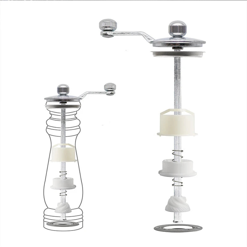 Ceramic Core Metal Crank Salt Pepper Mill Set