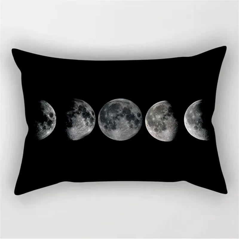 Geometric Marble Print Polyester Rectangular Pillowcase