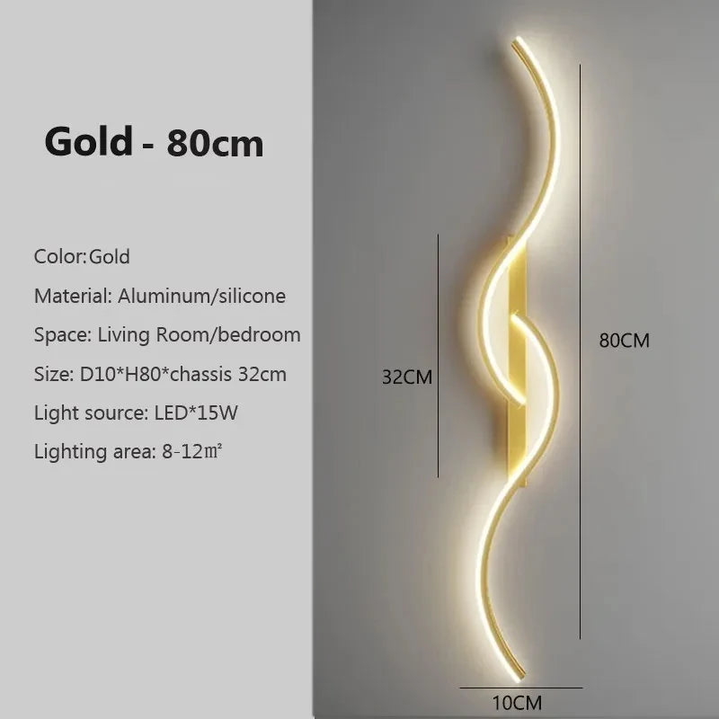Minimalist Aluminum Bedside LED Up Down Wall Sconce
