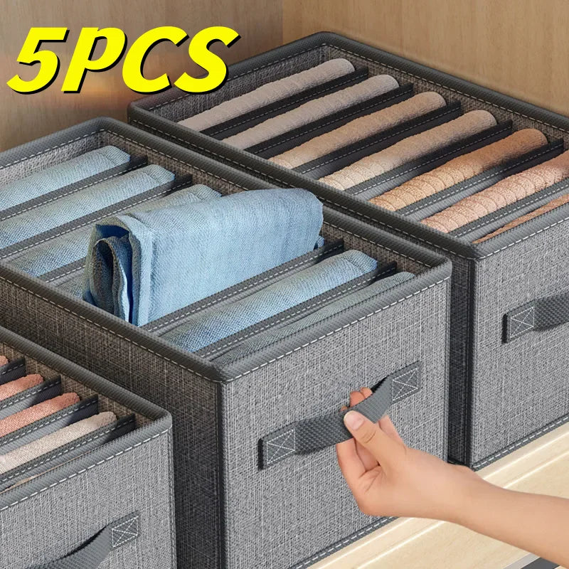 Foldable Canvas Closet Clothes Storage Organizer Bin