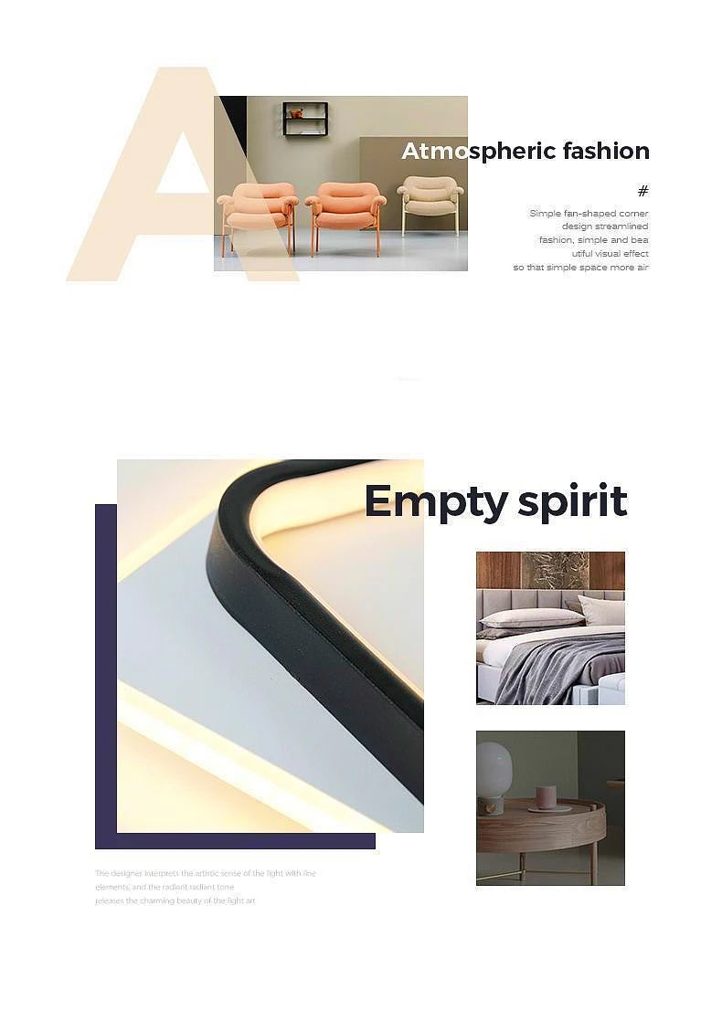 Nordic Metal Acrylic Touch Switch Ceiling Lamp