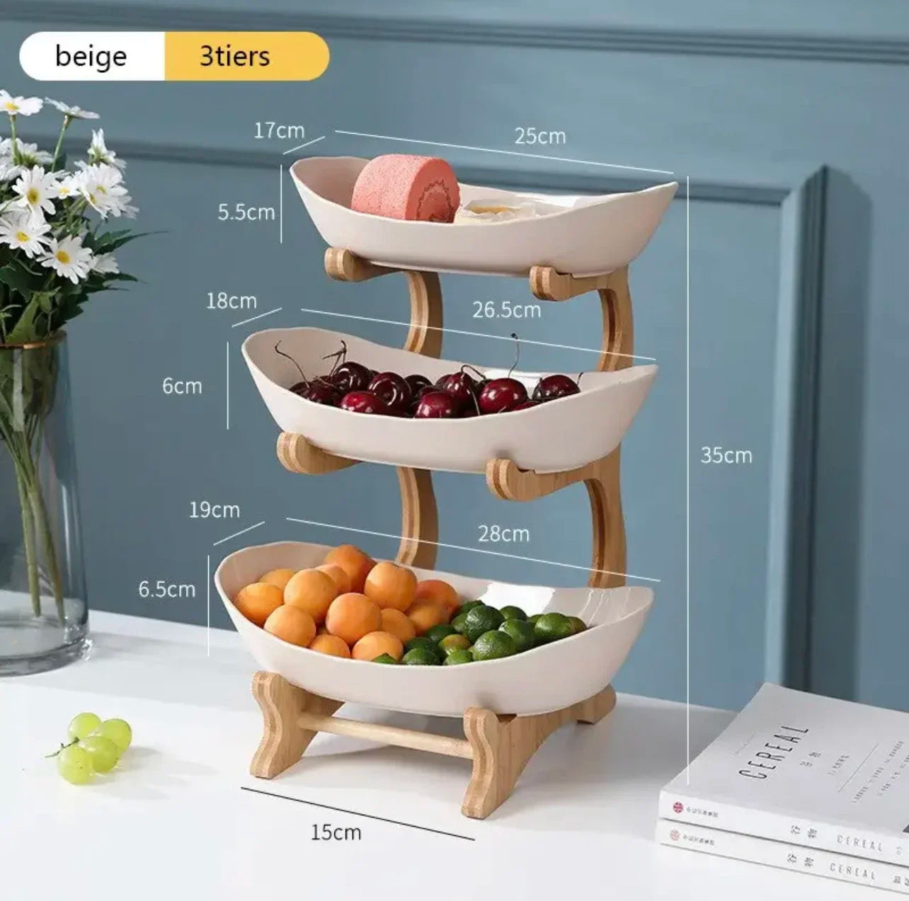 Modern 2-3 Layer Fruit Snack Candy Serving Stand