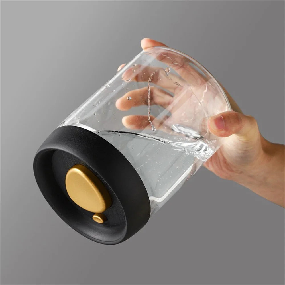 Vacuum Sealed Glass Coffee Bean Storage Jar