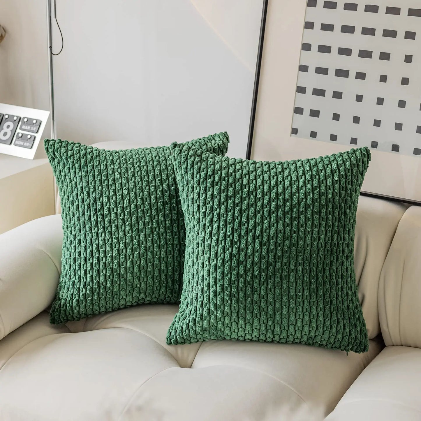 Decorative Pillow Cover — Luxury Woven Cotton Polyester Cushion