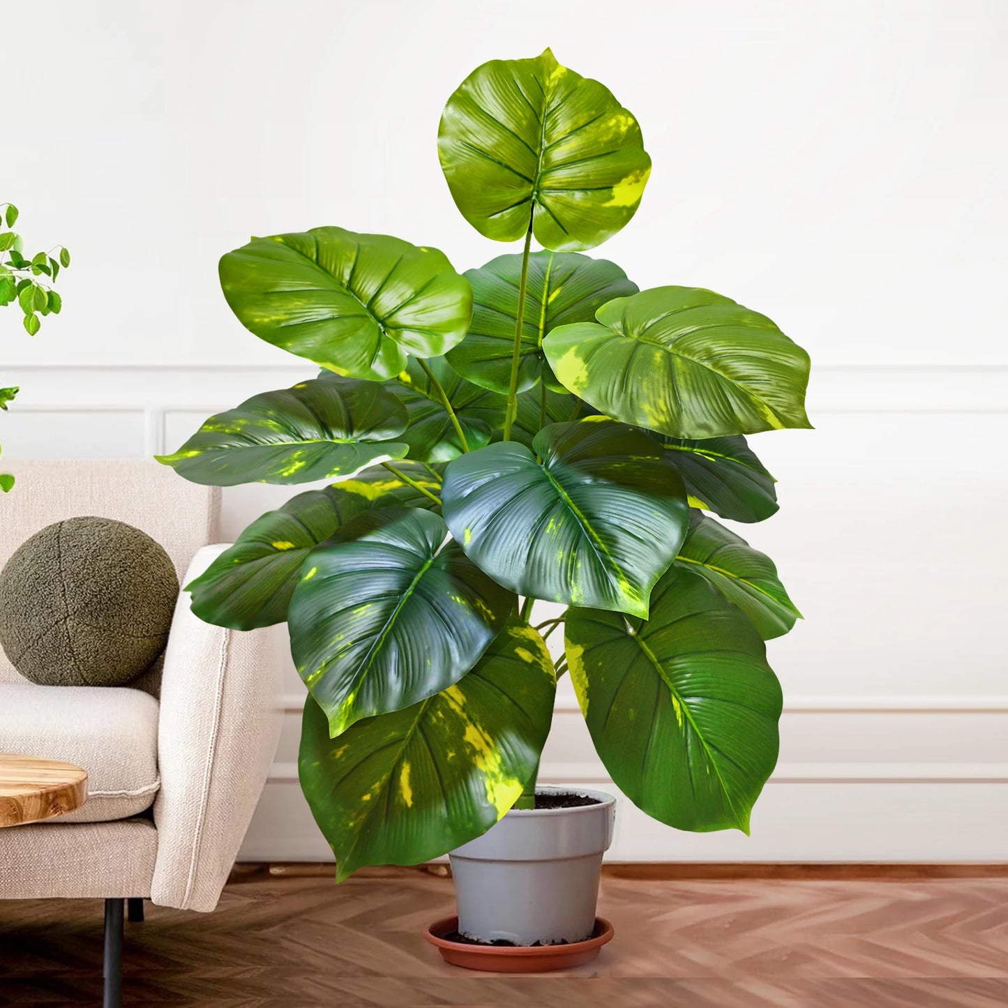 Silk Artificial Monstera Pothos Leaf Indoor Plant