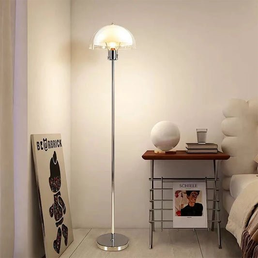 Transparent Floor Lamp — Double Layer Lamp with Acrylic Shade | Premium Vintage Light