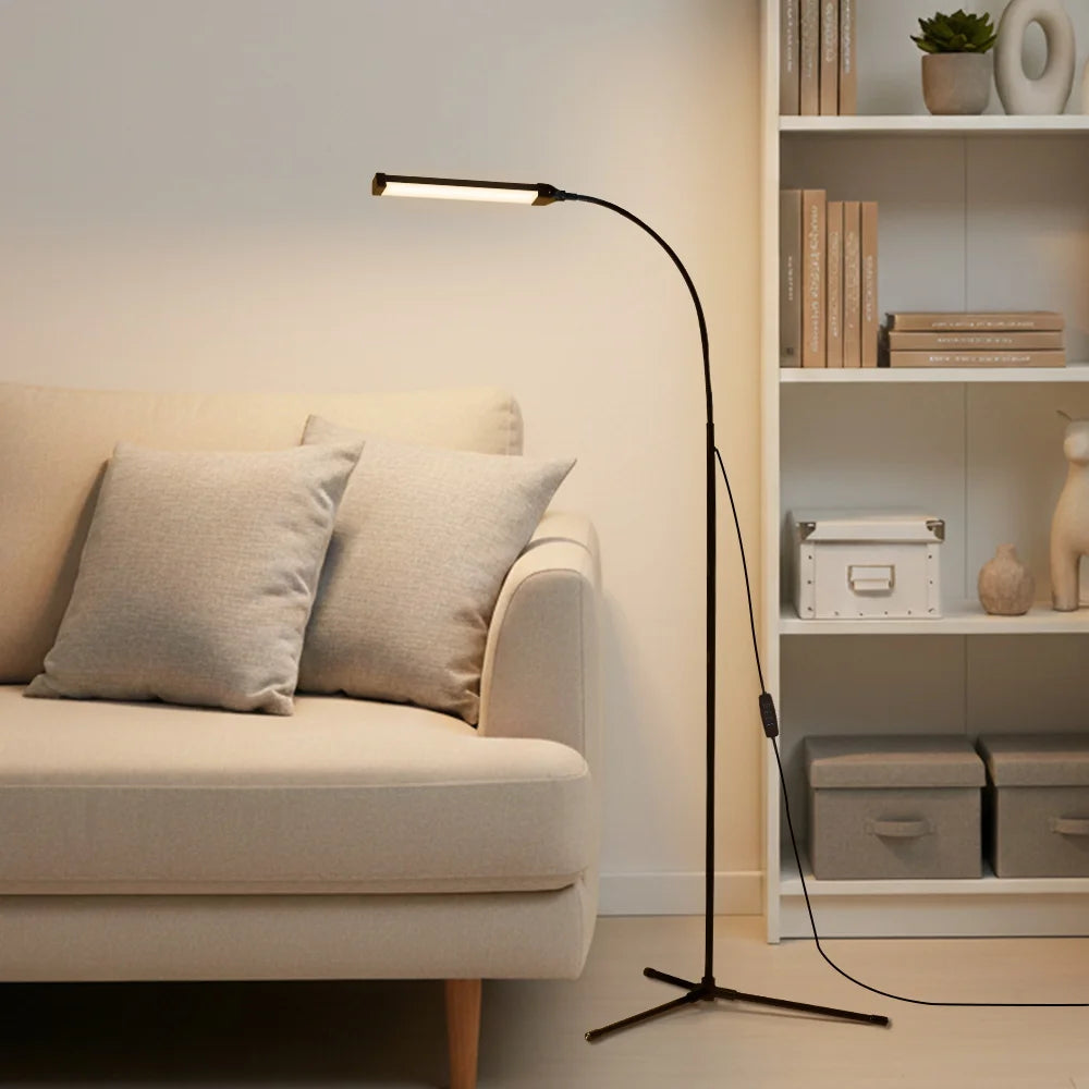 Dimmable USB Gooseneck Floor Lamp