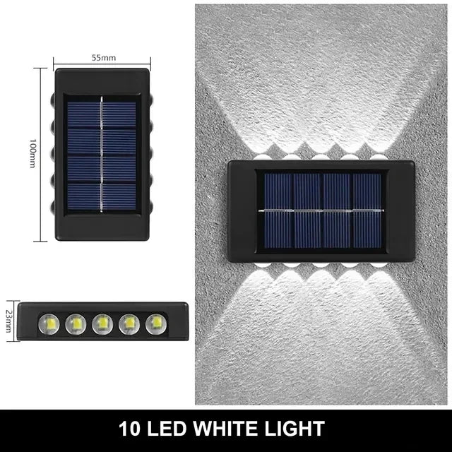 Waterproof Warm White Solar Outdoor Garden Wall Lamp