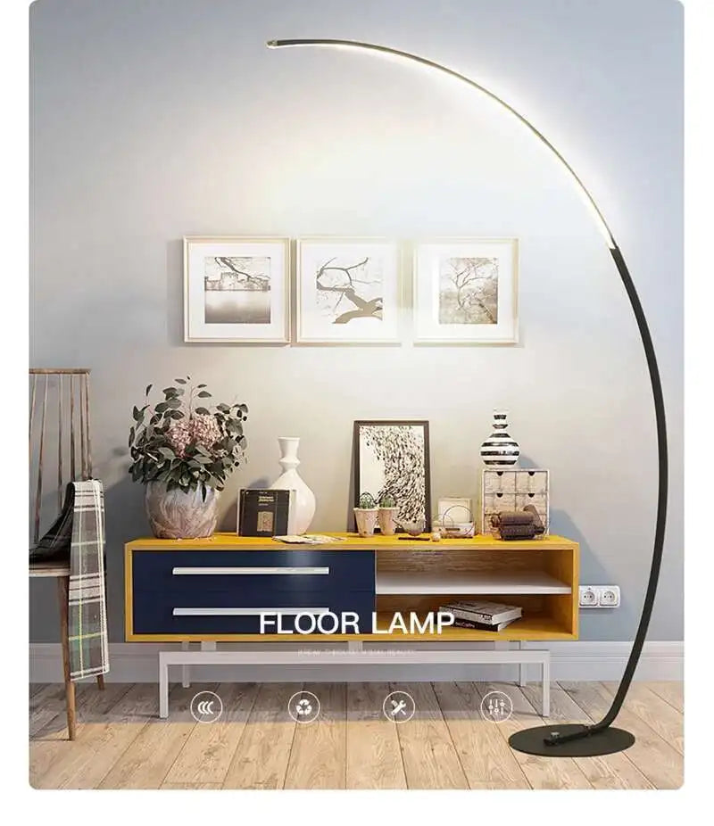Nordic LED Corner Floor Lamp