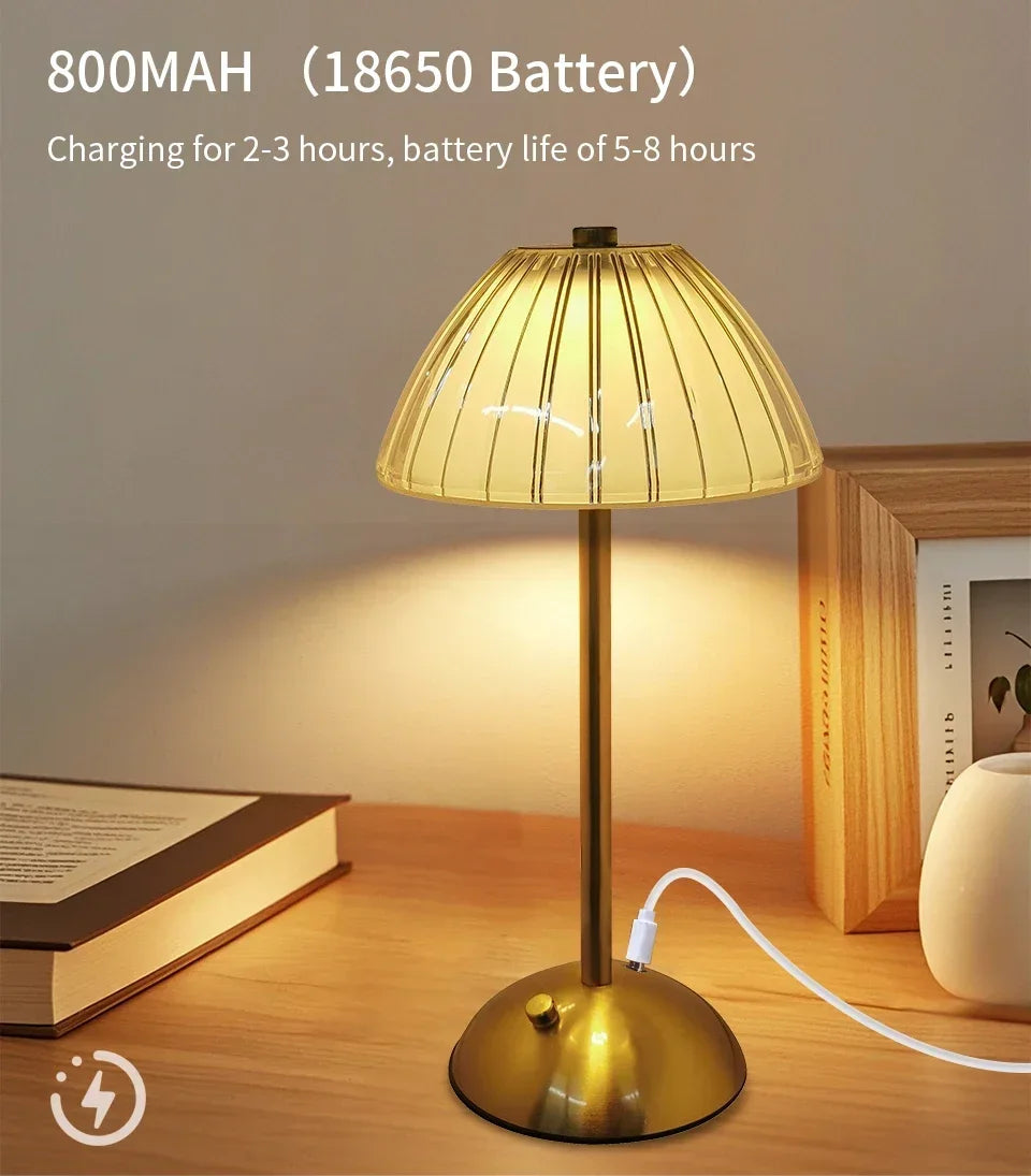 Rechargeable Touch Crystal Dimmable Night Lamp