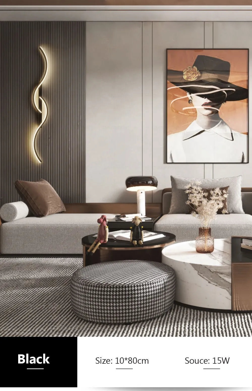 Minimalist Aluminum Bedside LED Up Down Wall Sconce