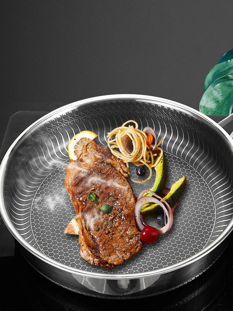 316L Stainless Steel Tri-Ply Non-Stick Frying Pan