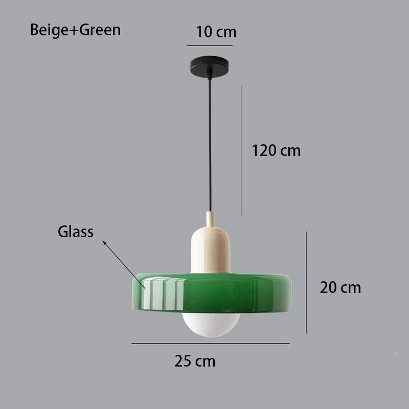 Bauhaus Nordic Glass Chandelier
