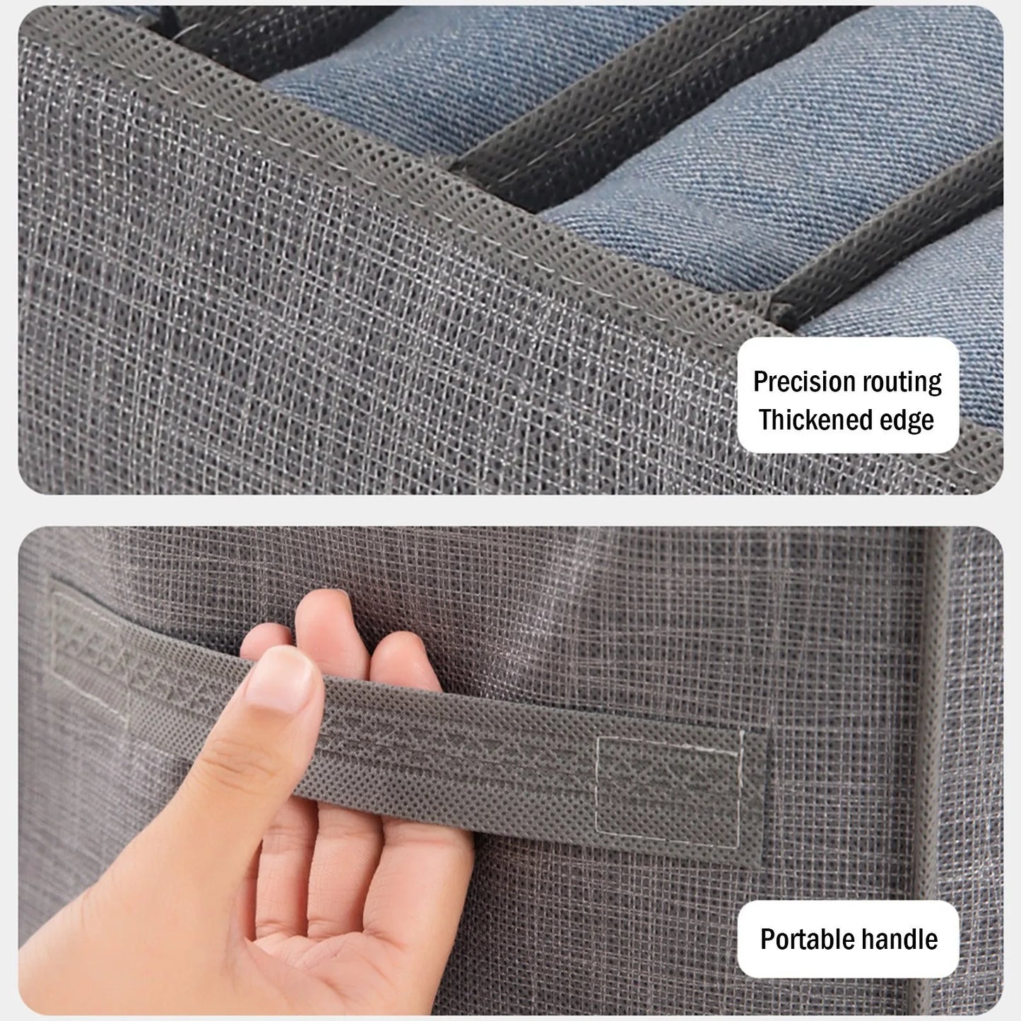 Foldable Canvas Closet Clothes Storage Organizer Bin