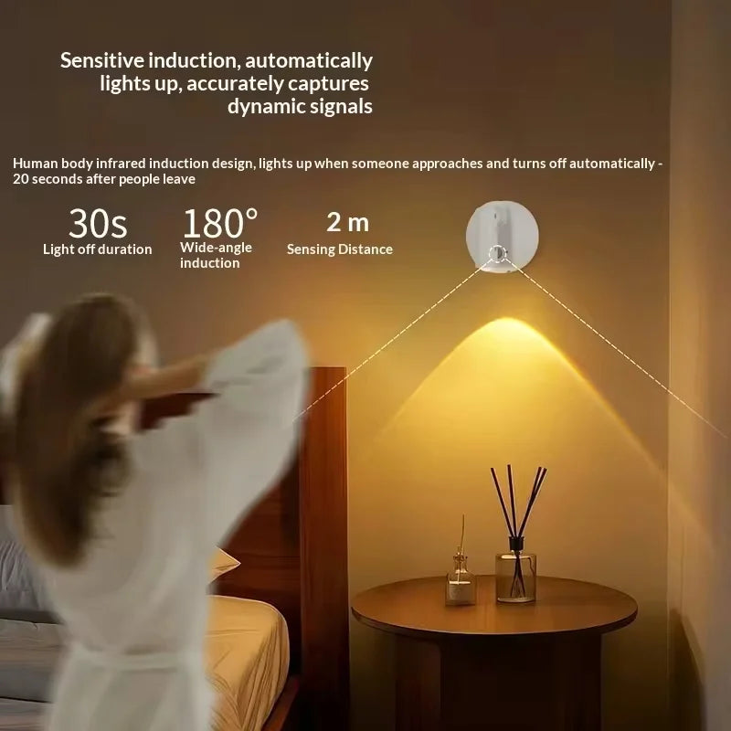 Magnetic Base USB Rechargeable Cordless Dimmable Wall Lamp