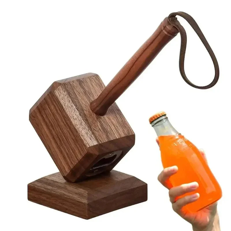 Thor's Hammer Magnetic Suspension Stainless Steel Bottle Opener