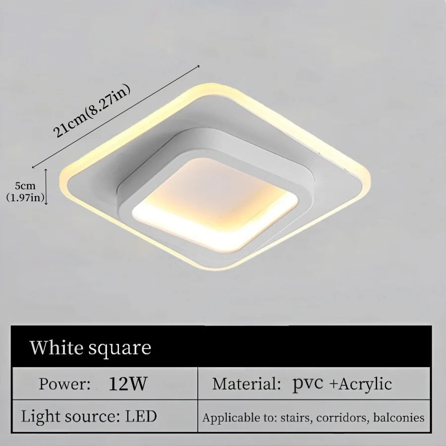 Nordic Metal Acrylic Touch Switch Ceiling Lamp