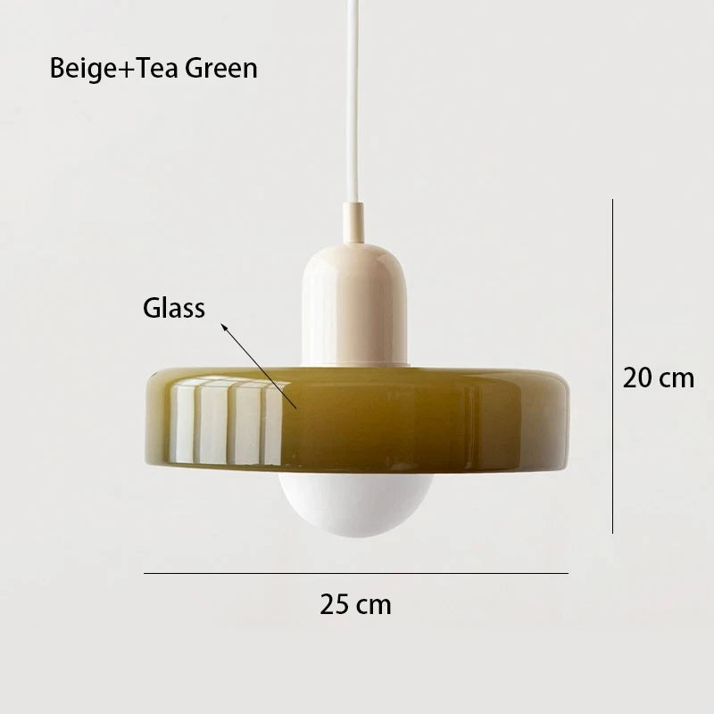 Bauhaus Nordic Glass Chandelier