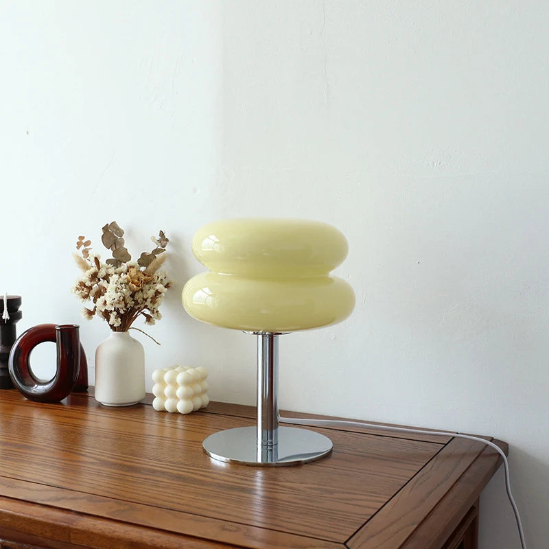 Macaron Glass Trichromatic Dimmable Table Lamp