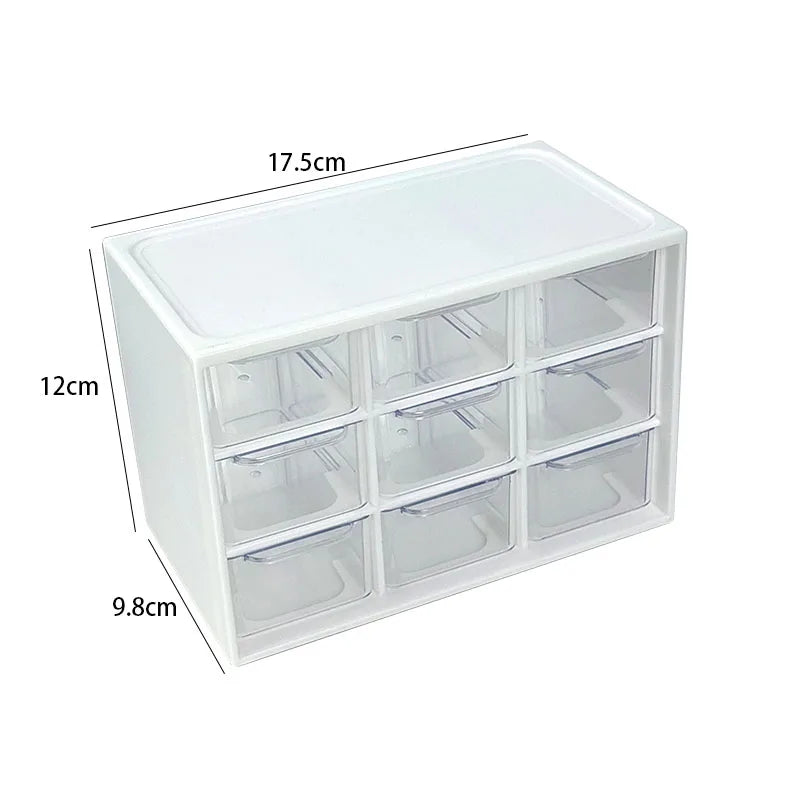 Dustproof Multi Grid Desktop Jewelry Organizer Box