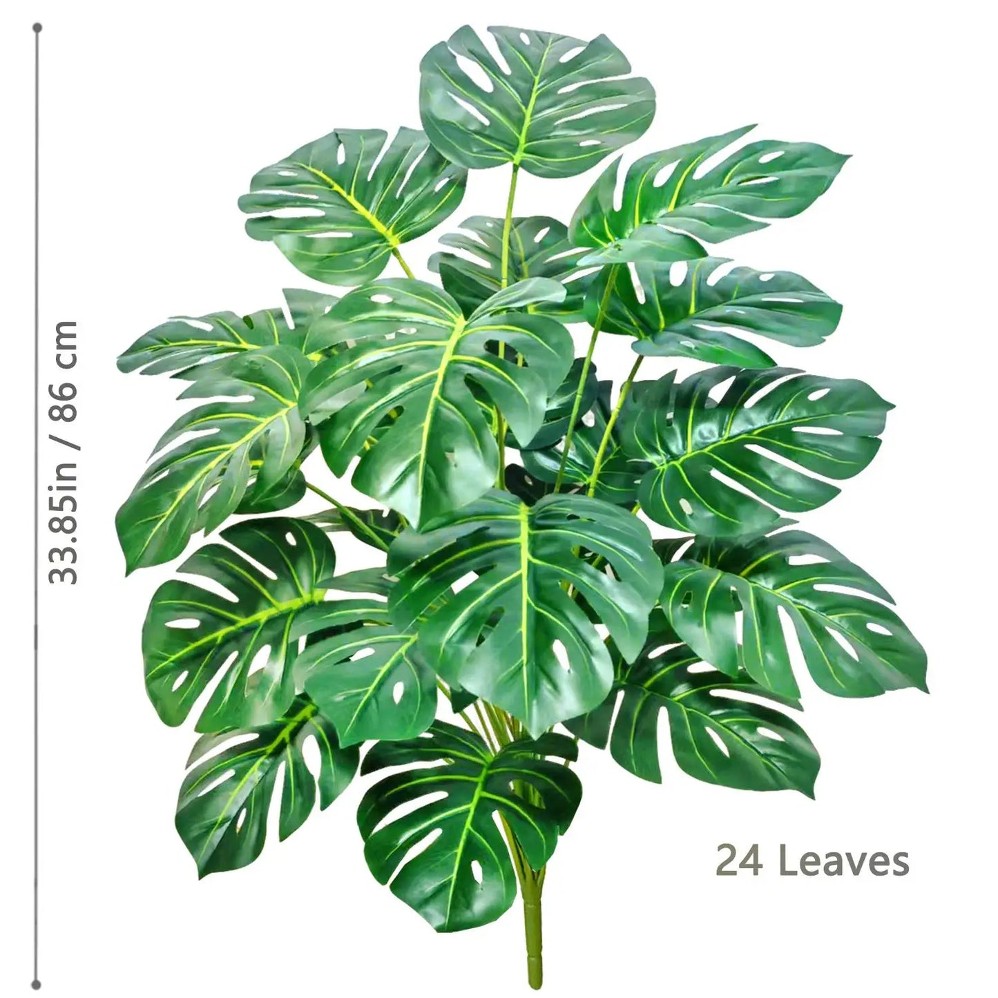 Silk Artificial Monstera Pothos Leaf Indoor Plant