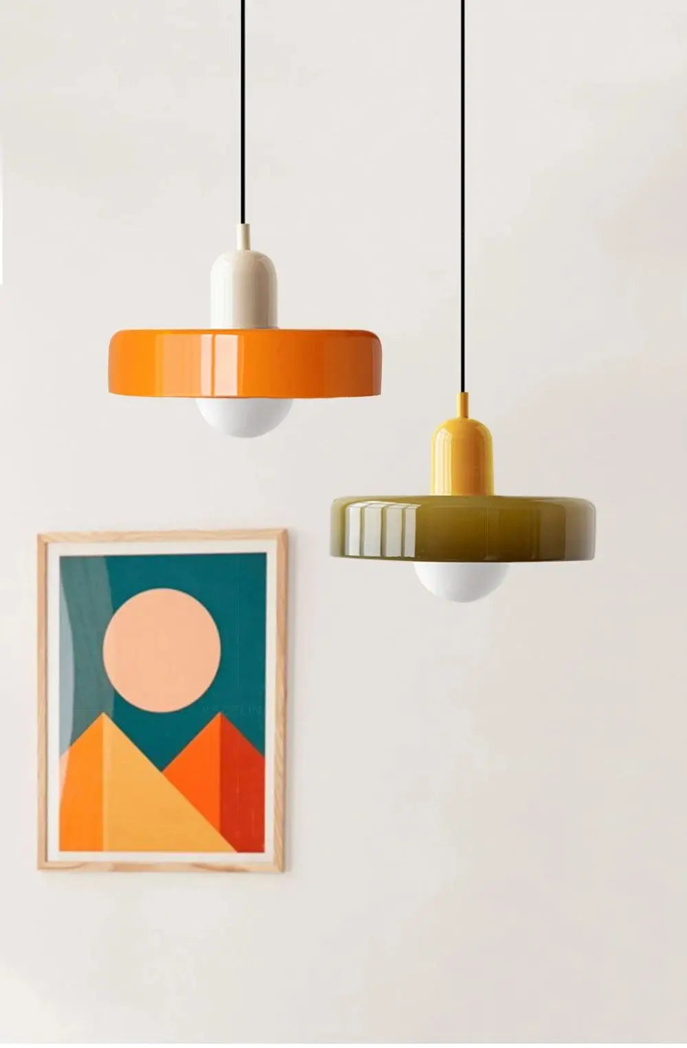 Bauhaus Nordic Glass Chandelier