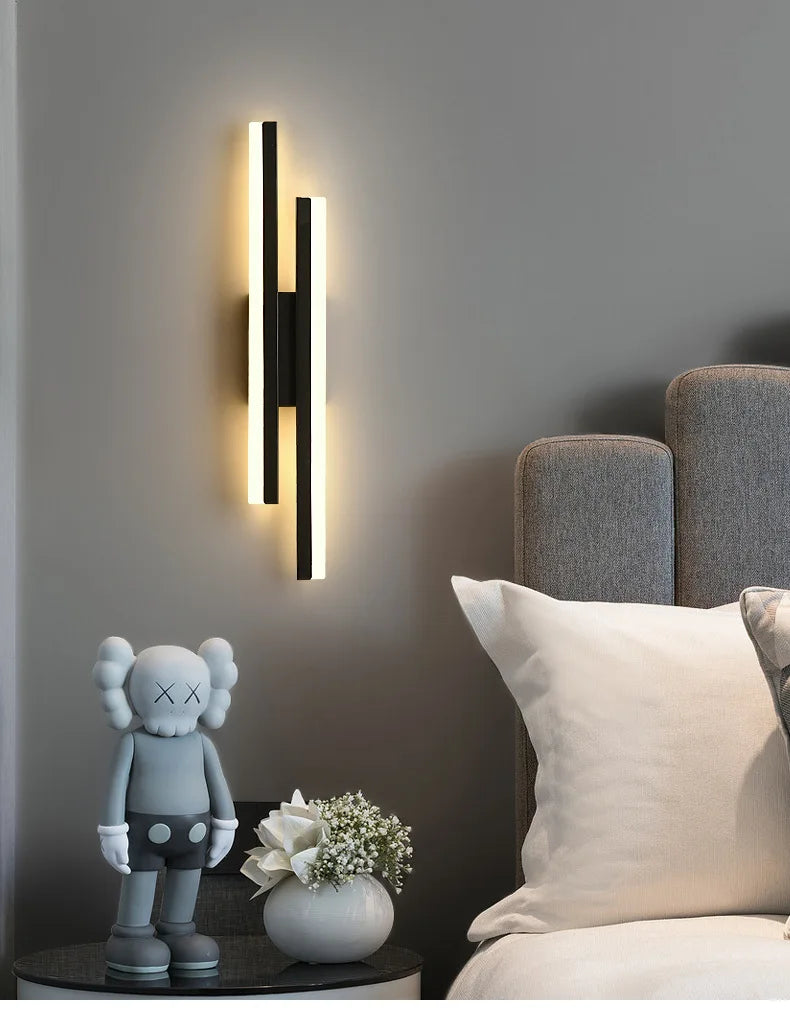 Copper Pipe Acrylic Shade LED Wall Sconce