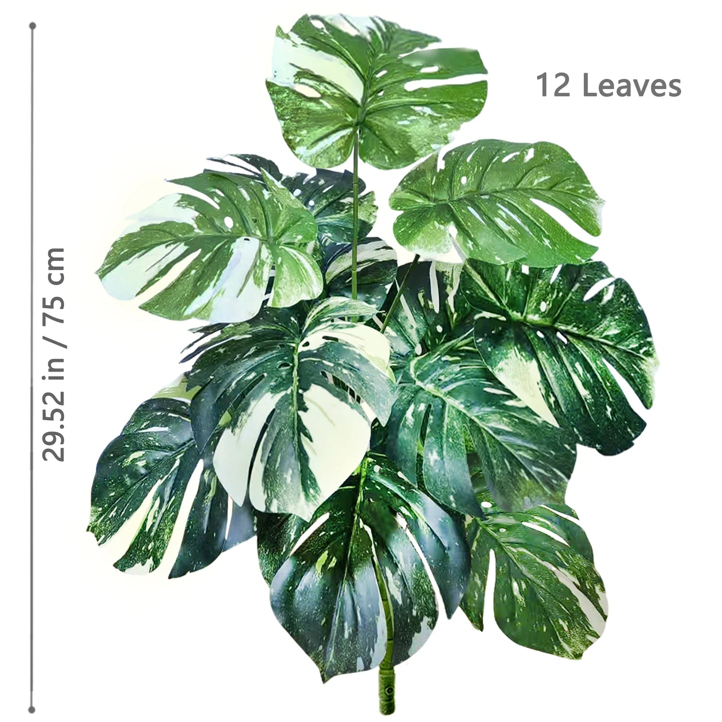 Silk Artificial Monstera Pothos Leaf Indoor Plant