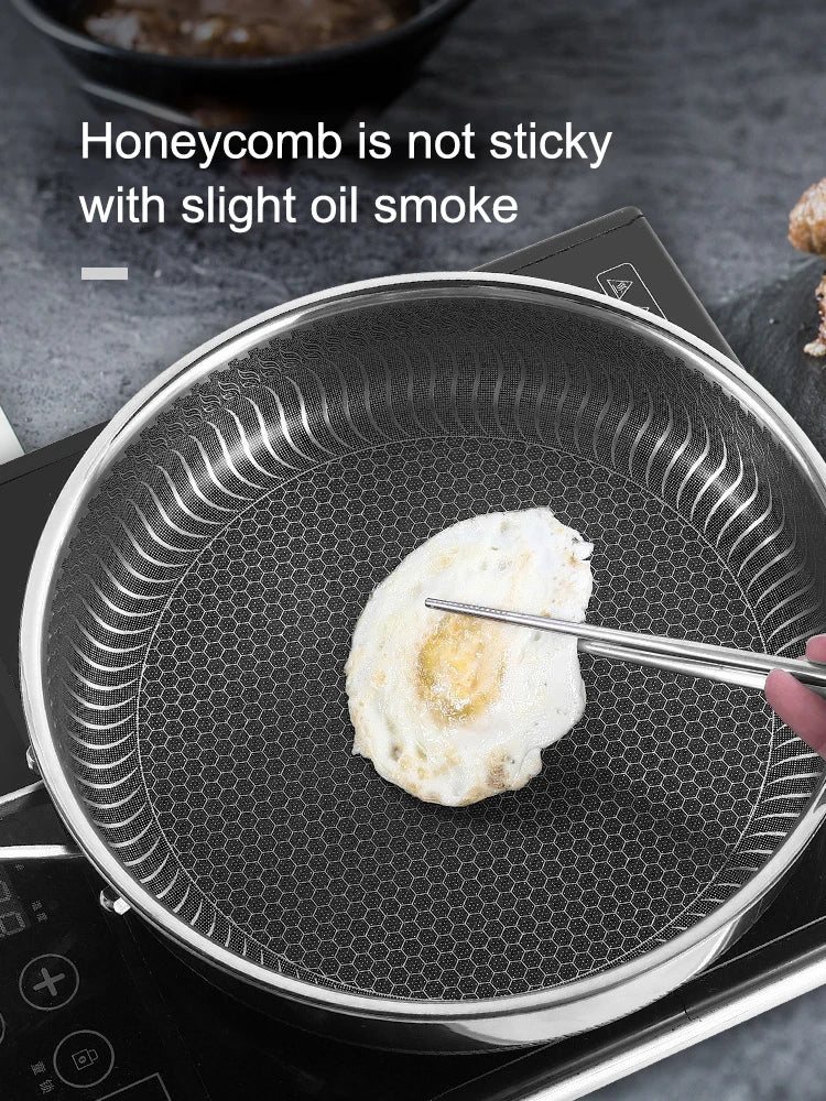 316L Stainless Steel Tri-Ply Non-Stick Frying Pan