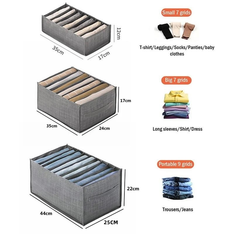 Foldable Canvas Closet Clothes Storage Organizer Bin