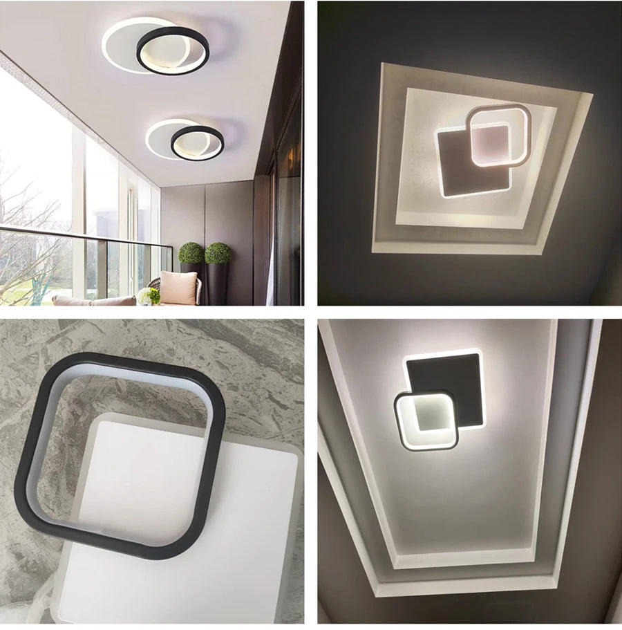 Nordic Metal Acrylic Touch Switch Ceiling Lamp