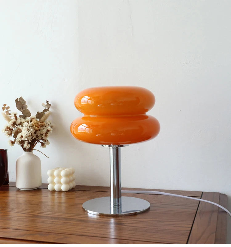 Macaron Glass Trichromatic Dimmable Table Lamp