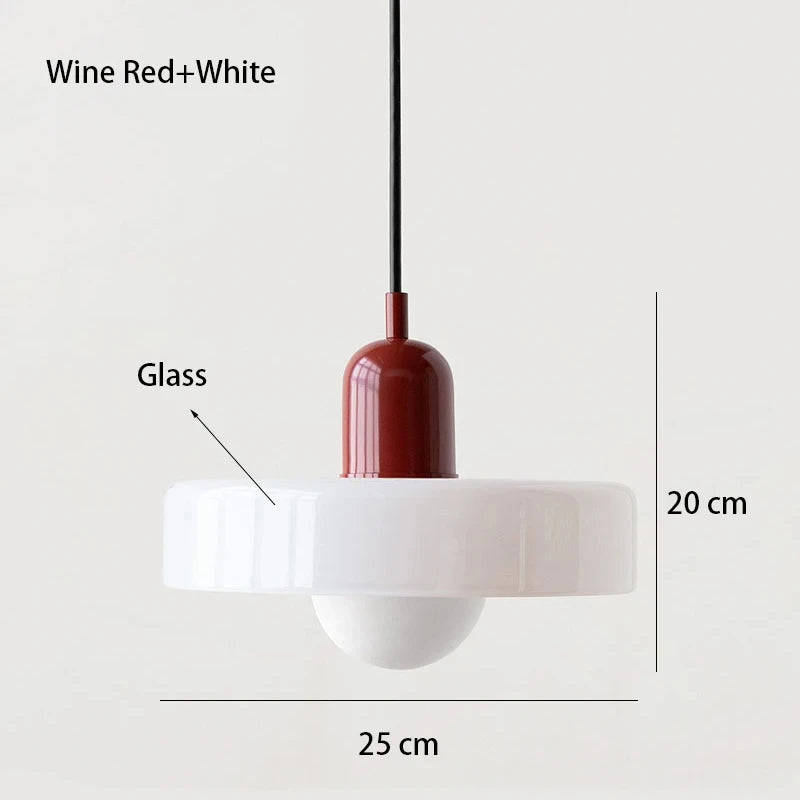 Bauhaus Nordic Glass Chandelier