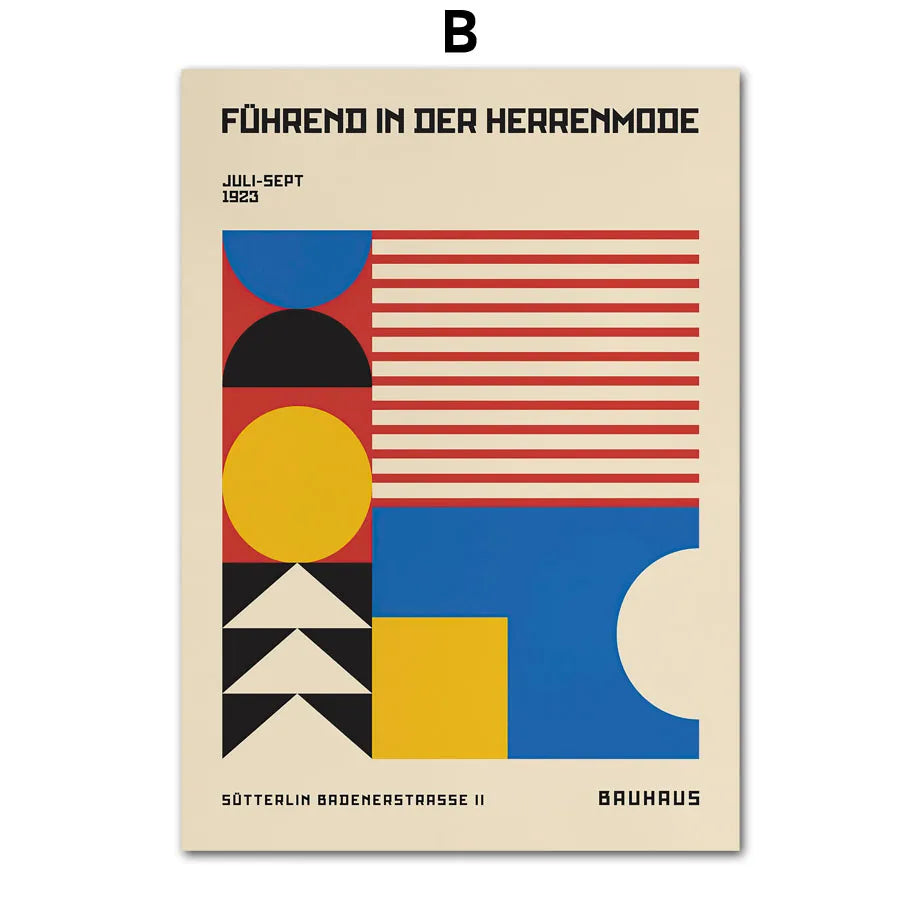 Mondrian Bauhaus Abstract Canvas Print