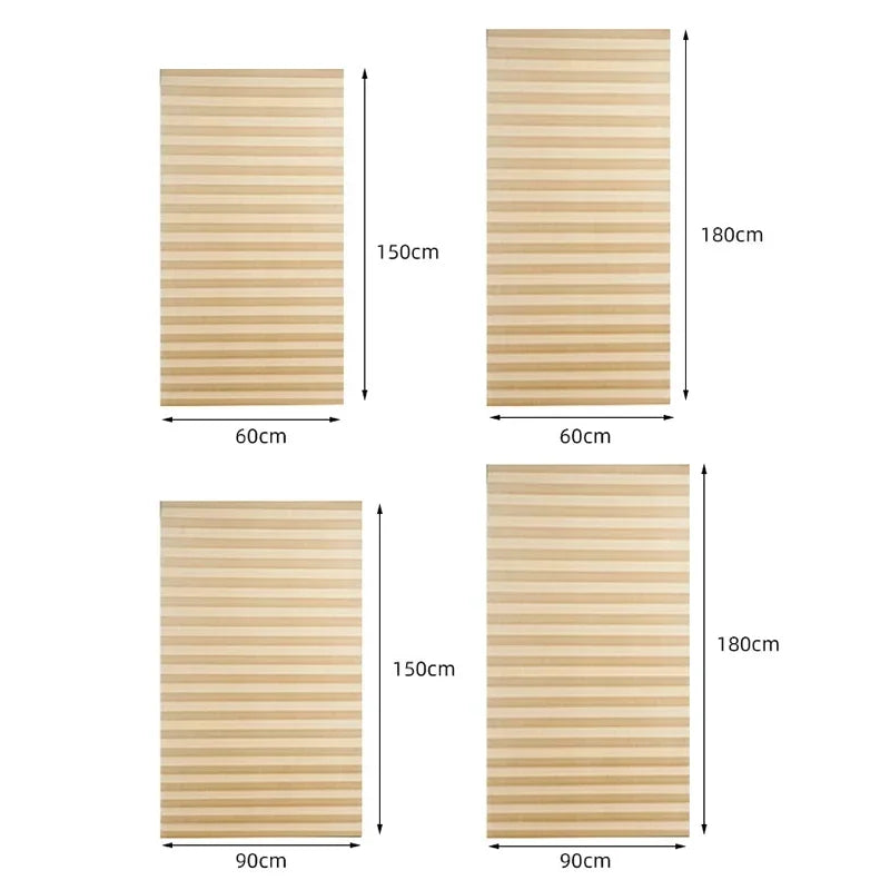 Pleated Blinds — Self Adhesive Half Blackout Window Panels