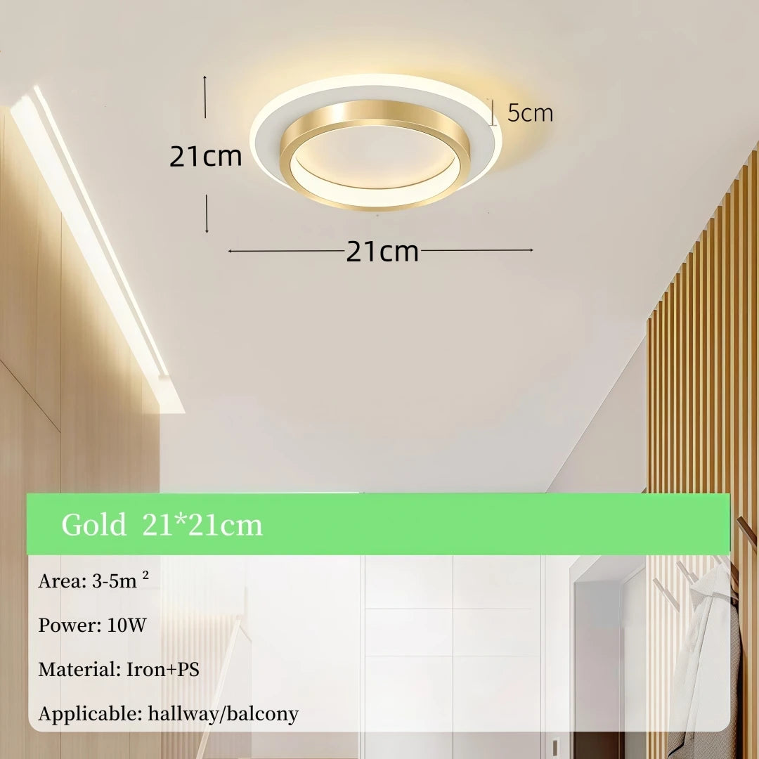 Nordic Metal Acrylic Touch Switch Ceiling Lamp