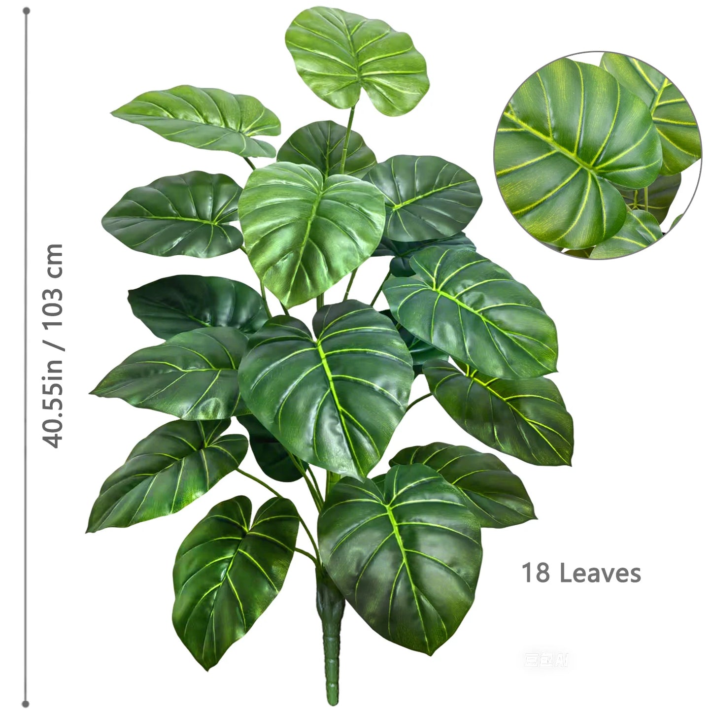 Silk Artificial Monstera Pothos Leaf Indoor Plant
