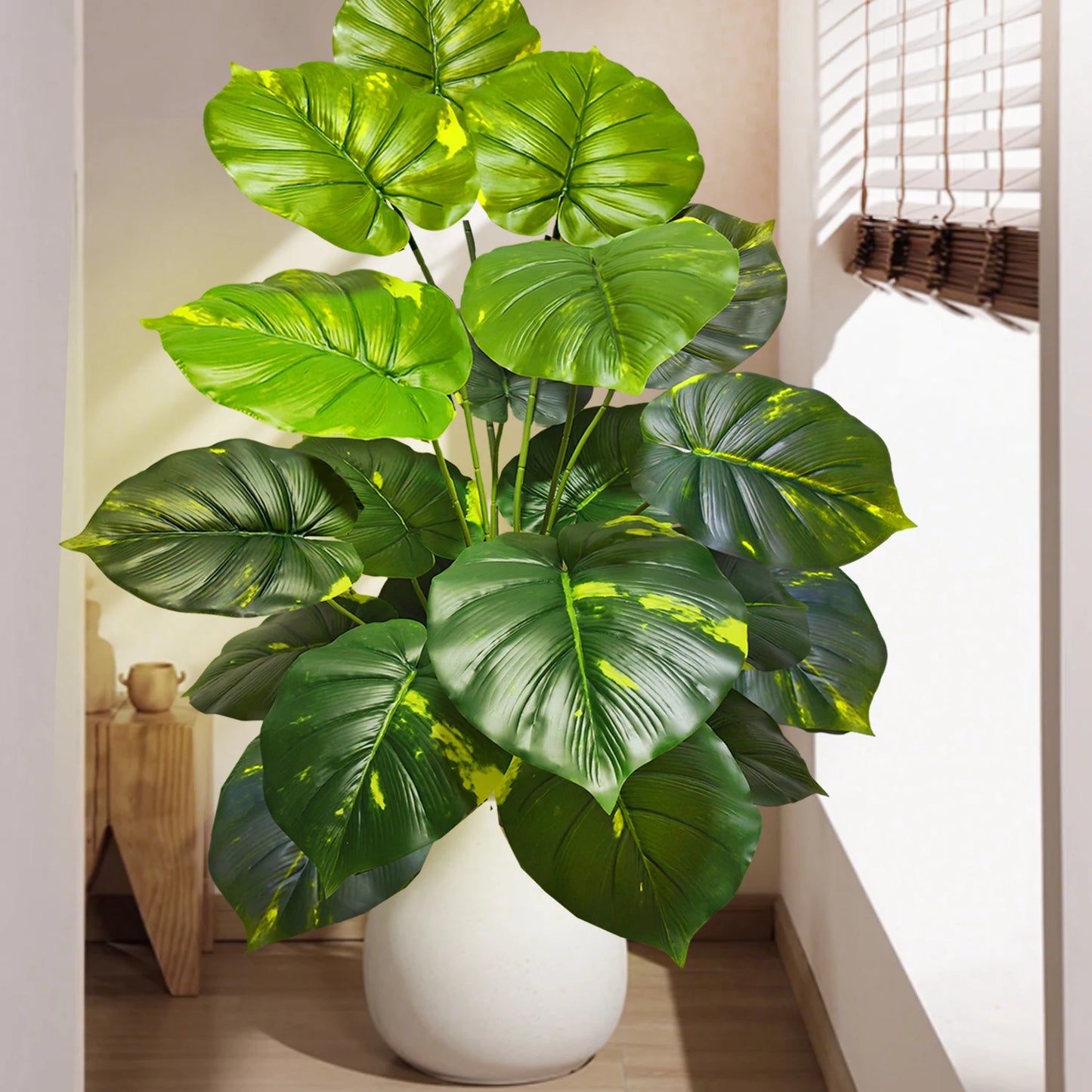 Silk Artificial Monstera Pothos Leaf Indoor Plant